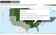 Reserve component deployments by state