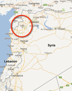 Idlib Province, in which Foley is believed to have been captured. (Via Google Maps)