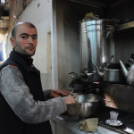 A guy making tea in the marketplace outside of the Citadel. Alix Hines/MEDILL