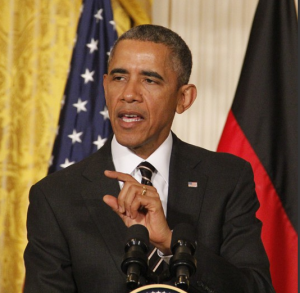 President Barack Obama said if diplomacy fails, he would consider sending arms to Ukraine. (Tyler Pager/MNS)