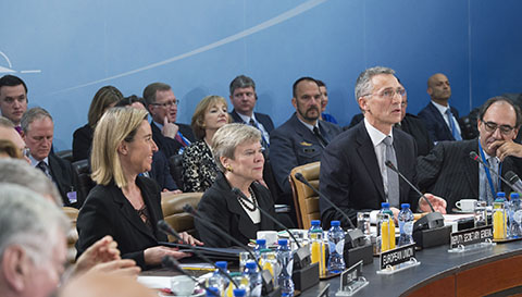 NATO defense ministers meet at NATO headquarters in Brussels on Oct. 27, 2016. (Courtesy of NATO) 